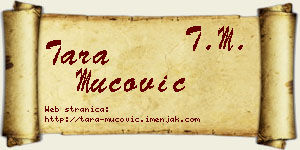 Tara Mucović vizit kartica